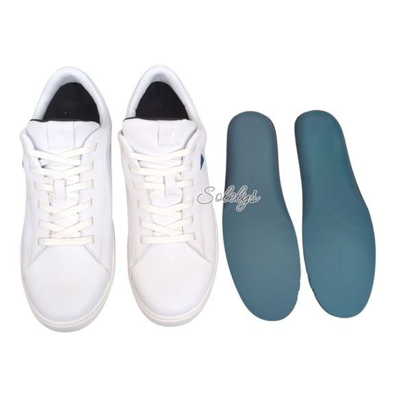 Vessi Soho Mens 9 Ivory White Low Top Waterproof Knit Vegan Leather Sneaker - Picture 9 of 12